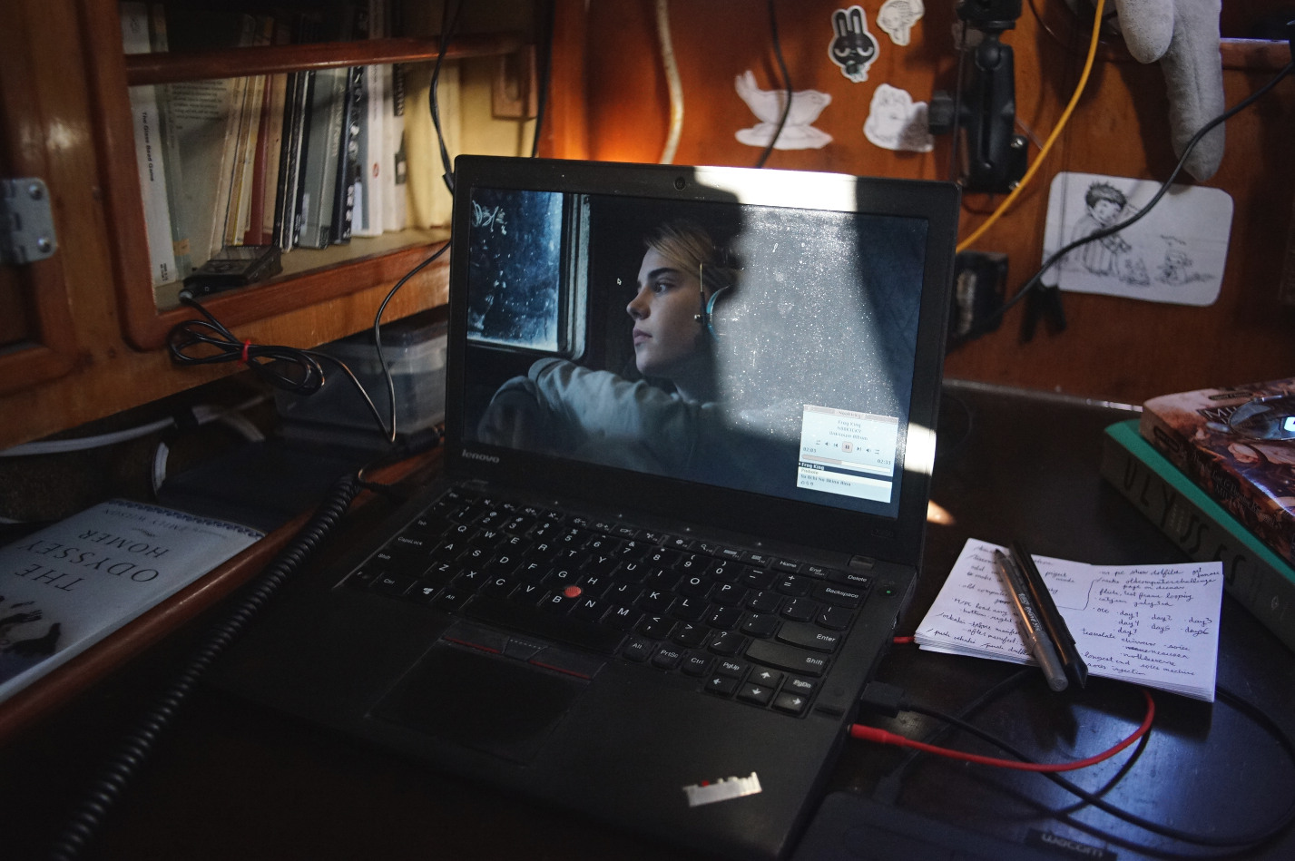 Thinkpad X250, refurbished, second hand, solar powered.
